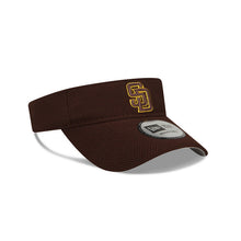 Load image into Gallery viewer, San Diego Padres New Era MLB Adjustable Visor Dark Brown Crown/Visor Dark Brown/Yellow Logo (2022 Batting Practice)