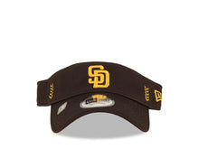 Load image into Gallery viewer, San Diego Padres New Era MLB Brown Crown Yellow Logo Visor/Vsr (2024 Spring Traning)