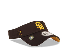 Load image into Gallery viewer, San Diego Padres New Era MLB Brown Crown Yellow Logo Visor/Vsr (2024 Spring Traning)