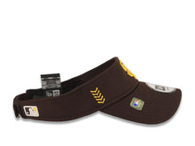 Load image into Gallery viewer, San Diego Padres New Era MLB Brown Crown Yellow Logo Visor/Vsr (2024 Spring Traning)