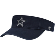 Load image into Gallery viewer, Dallas Cowboys '47 Brand NFL Visor Navy Crown/Visor Team Color Logo