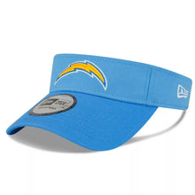 Load image into Gallery viewer, Los Angeles Chargers New Era NFL 2022 Sideline Adjustable Visor Light Sky Blue Crown Sky Blue Visor Team Color Logo (2-Tone)
