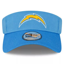 Load image into Gallery viewer, Los Angeles Chargers New Era NFL 2022 Sideline Adjustable Visor Light Sky Blue Crown Sky Blue Visor Team Color Logo (2-Tone)