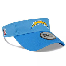Load image into Gallery viewer, Los Angeles Chargers New Era NFL 2022 Sideline Adjustable Visor Light Sky Blue Crown Sky Blue Visor Team Color Logo (2-Tone)