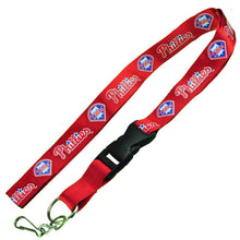 Load image into Gallery viewer, Philadelphia Phillies MLB Red Lanyard with Detachable Buckle