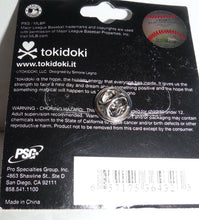 Load image into Gallery viewer, Los Angeles Dodgers MLB White/Black/Royal Blue Skull Toki Doki Lapel Pin