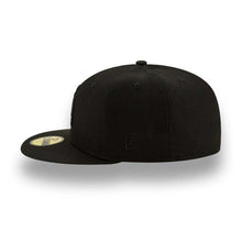 Load image into Gallery viewer, San Diego Padres New Era MLB 59FIFTY 5950 Fitted Cap Hat Black Crown/Visor Black Logo Black Uv
