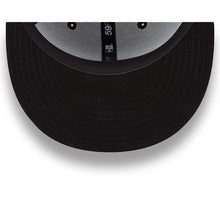 Load image into Gallery viewer, San Diego Padres New Era MLB 59FIFTY 5950 Fitted Cap Hat Black Crown/Visor Black Logo Black Uv
