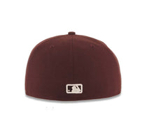 Load image into Gallery viewer, San Diego Padres New Era MLB 59FIFTY 5950 Fitted Cap Hat Maroon Crown/Visor White Logo
