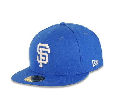 San Francisco Giants New Era MLB 59FIFTY 5950 Fitted Cap Hat Blue Crown/Visor White Logo
