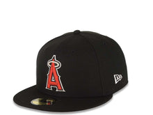 Load image into Gallery viewer, Los Angeles Anaheim Angels New Era MLB 59 FIFTY 5950 Fitted Cap Hat Black Crown/Visor Team Color Logo
