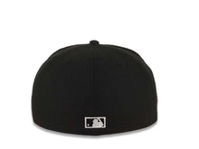 Load image into Gallery viewer, San Diego Padres New Era MLB 59FIFTY 5950 Fitted Cap Hat Black Crown/Visor Black/White Baseball Club Logo Petco Park 20 Years Side Patch Gray UV
