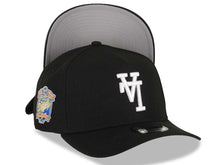 Load image into Gallery viewer, Los Angeles Dodgers New Era MLB 9FORTY 940 Adjustable A-Frame Cap Hat Black Crown/Visor White Upside Down Logo 40th Anniversary Side Patch Gray UV
