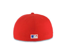 Load image into Gallery viewer, Los Angeles Dodgers New Era MLB 59FIFTY 5950 Fitted Cap Hat Red Crown/Visor White Logo With Palm Tree 60th Anniversary Side Patch Pink UV
