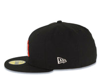 Load image into Gallery viewer, New York Yankees New Era MLB 59FIFTY 5950 Fitted Cap Hat Black Crown/Visor Green/White/Red Logo 100th Anniversary Side Patch
