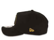 Load image into Gallery viewer, San Diego Padres New Era MLB 9FORTY 940 Adjustable A-Frame Cap Hat Black Crown/Visor Black/Yellow Logo 40th Anniversary Side Patch 
