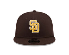 Load image into Gallery viewer, San Diego Padres New Era MLB 9FIFTY 950 Snapback Cap Hat Brown Crown/Visor Team Color Logo (State Outline)
