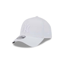 Load image into Gallery viewer, New York Yankees New Era MLB 9FORTY 940 Adjustable A-Frame Cap Hat White Crown/Visor White Logo Gray UV
