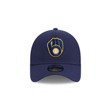 Load image into Gallery viewer, Milwaukee Brewers New Era MLB 9FORTY 940 Adjustable A-Frame Cap Hat Navy Blue Crown/Visor Team Color Logo
