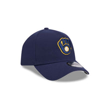 Load image into Gallery viewer, Milwaukee Brewers New Era MLB 9FORTY 940 Adjustable A-Frame Cap Hat Navy Blue Crown/Visor Team Color Logo
