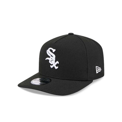 Chicago White Sox New Era MLB 9FIFTY 950 Snapback A-Frame Cap Hat Black Crown/Visor White Logo