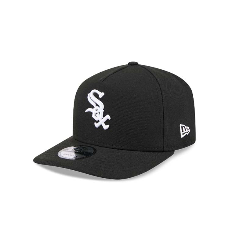 Chicago White Sox New Era MLB 9FIFTY 950 Snapback A-Frame Cap Hat Black Crown/Visor White Logo