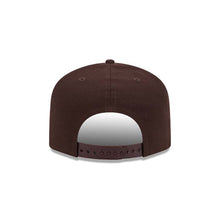 Load image into Gallery viewer, San Diego Padres New Era MLB 9FIFTY 950 Snapback A-Frame Cap Hat Brown Crown/Visor Yellow Logo

