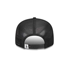 Load image into Gallery viewer, Los Angeles Dodgers New Era MLB 9FIFTY 950 Snapback Trucker/Mesh Cap Hat Black Crown/Visor White Logo
