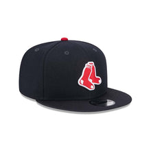 Load image into Gallery viewer, Boston Red Sox New Era MLB 9FIFTY 950 Snapback Cap Hat Navy Blue Crown/Visor Red/White Socks Logo
