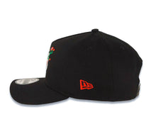 Load image into Gallery viewer, San Diego Padres New Era MLB 9FORTY 940 Adjustable A-Frame Cap Hat Black Crown/Visor White/Red With Rose Logo 40th Anniversary Side Patch Gray UV
