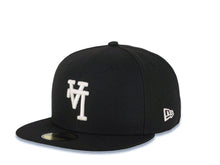 Load image into Gallery viewer, Los Angeles Dodgers New Era MLB 59FIFTY 5950 Fitted Cap Hat Black Crown/Visor White Upside Down Logo Batterman Batty Side Patch Green UV
