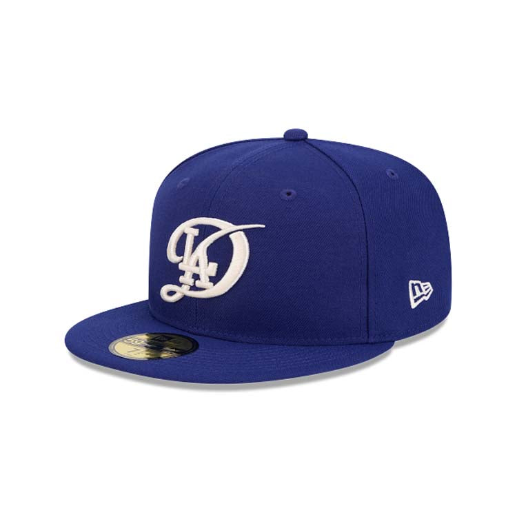 Los Angeles Dodgers New Era MLB 59FIFTY 5950 Fitted Cap Hat Royal Blue Crown/Visor White Logo (2024 City Connect)