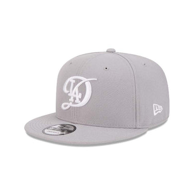 Los Angeles Dodgers New Era MLB 9FIFTY 950 Snapback Cap Hat Gray Crown/Visor White Logo (2024 City Connect)