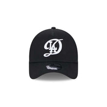 Load image into Gallery viewer, Los Angeles Dodgers New Era MLB 9FORTY 940 Adjustable A-Frame Cap Hat Black Crown/Visor White Logo (2024 City Connect)
