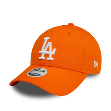 Load image into Gallery viewer, (Women) Los Angeles Dodgers New Era MLB 9FORTY 940 Adjustable Cap Hat Orange Crown/Visor White Logo
