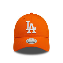 Load image into Gallery viewer, (Women) Los Angeles Dodgers New Era MLB 9FORTY 940 Adjustable Cap Hat Orange Crown/Visor White Logo
