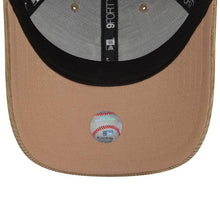 Load image into Gallery viewer, (Corduroy Crown/Visor) New York Yankees New Era MLB 9FORTY 940 Adjustable Cap Hat Khaki Crown/Visor White Logo
