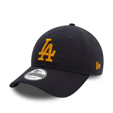 Los Angeles Dodgers New Era MLB 9TWENTY 920 Adjustable Cap Hat Dark Navy Crown/Visor Yellow Logo