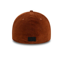 Load image into Gallery viewer, (Corduroy) New York Yankees New Era MLB 39THIRTY 3930 Flexfit Cap Hat Dark Orange Crown/Visor Black Logo
