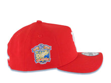 Load image into Gallery viewer, Los Angeles Dodgers New Era MLB 9FORTY 940 Adjustable A-Frame Cap Hat Red Crown/Visor White Upside Down Logo 40th Anniversary Side Patch Gray UV

