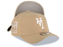 Load image into Gallery viewer, Los Angeles Dodgers New Era MLB 9FORTY 940 Adjustable A-Frame Cap Hat Khaki Crown/Visor White Upside Down Logo 60th Stadium Side Patch Gray UV
