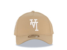 Load image into Gallery viewer, Los Angeles Dodgers New Era MLB 9FORTY 940 Adjustable A-Frame Cap Hat Khaki Crown/Visor White Upside Down Logo 60th Stadium Side Patch Gray UV
