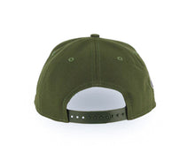 Load image into Gallery viewer, Los Angeles Dodgers New Era MLB 9FORTY 940 Adjustable A-Frame Cap Hat Olive Green Crown/Visor White Upside Down Logo Stadium Side Patch Gray UV
