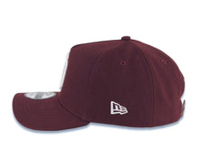 Load image into Gallery viewer, San Diego Padres New Era MLB 9FORTY 940 Adjustable A-Frame Cap Hat Maroon Crown/Visor White Logo 25th Anniversary Side Patch Gray UV
