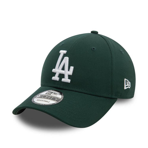 Los Angeles Dodgers New Era MLB 9FORTY 940 Adjustable Cap Hat Dark Green Crown/Visor White Logo