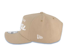 Load image into Gallery viewer, Los Angeles Kings New Era NHL 9FORTY 940 Adjustable A-Frame Cap Hat Khaki Crown/Visor White Text/Script Logo Gray UV
