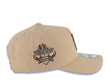 Load image into Gallery viewer, Los Angeles Dodgers New Era MLB 9FORTY 940 AdjustableA-Frame Cap Hat Khaki Crown/Visor Black With Metallic Orange Fire Logo Stadium Side Patch Gray UV
