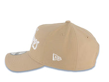 Load image into Gallery viewer, San Diego Padres New Era MLB 9FORTY 940 Adjustable A-Frame Cap Hat Khaki Crown/Visor White Script/Text Logo 40th Anniversary Side Patch Gray UV

