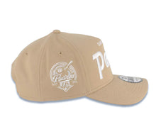Load image into Gallery viewer, San Diego Padres New Era MLB 9FORTY 940 Adjustable A-Frame Cap Hat Khaki Crown/Visor White Script/Text Logo 40th Anniversary Side Patch Gray UV
