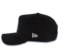 Load image into Gallery viewer, (Corduroy) New York Yankees New Era MLB 9FORTY 940 Adjustable A-Frame Cap Hat Black Crown/Visor White Logo 1998 World Series Side Patch Gray UV
